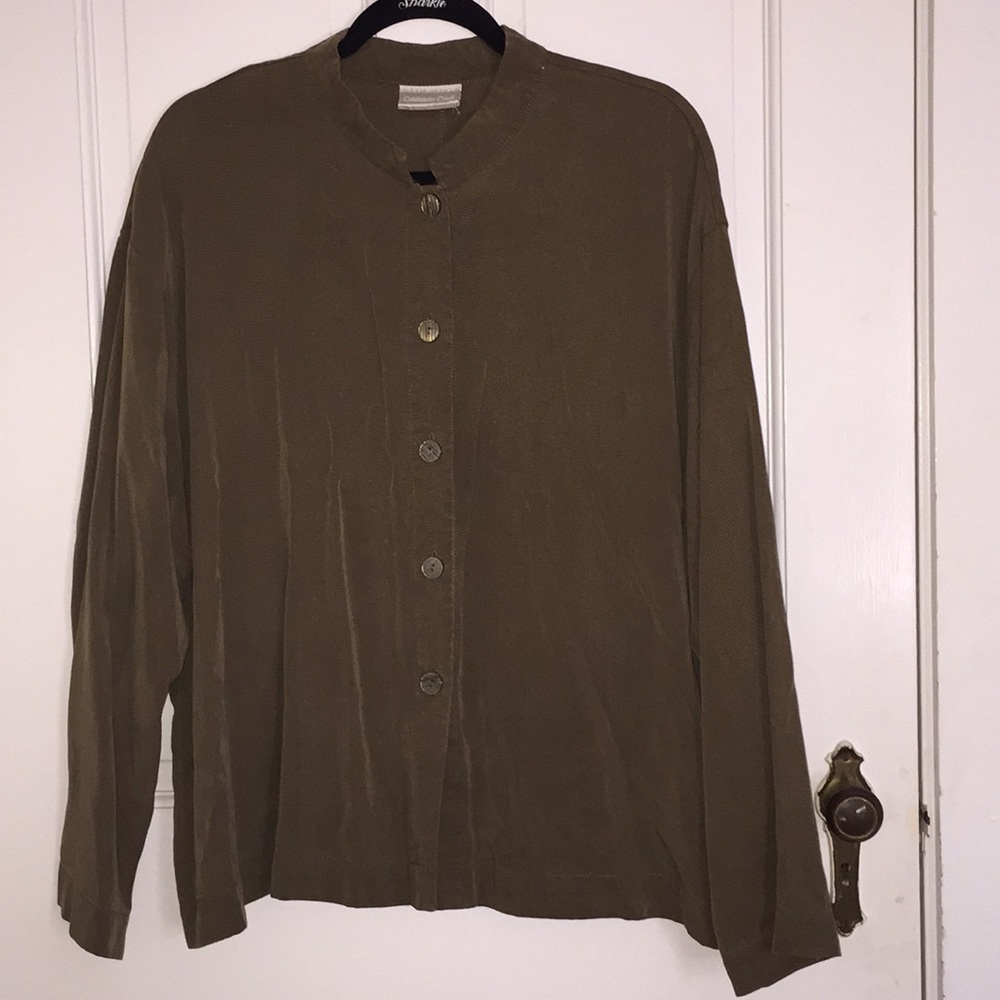 Button down linen shirt